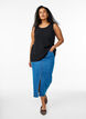 Mouwloze top met textuur, Zwart, Model image number 1