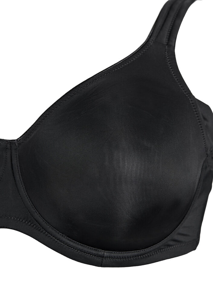 Comfort beha met beugel en voorgevormde cups, Zwart, Packshot image number 2