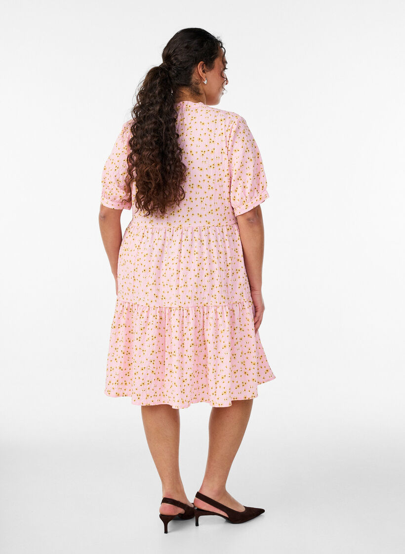 Korte A-lijn jurk, Roze, Model image number 2