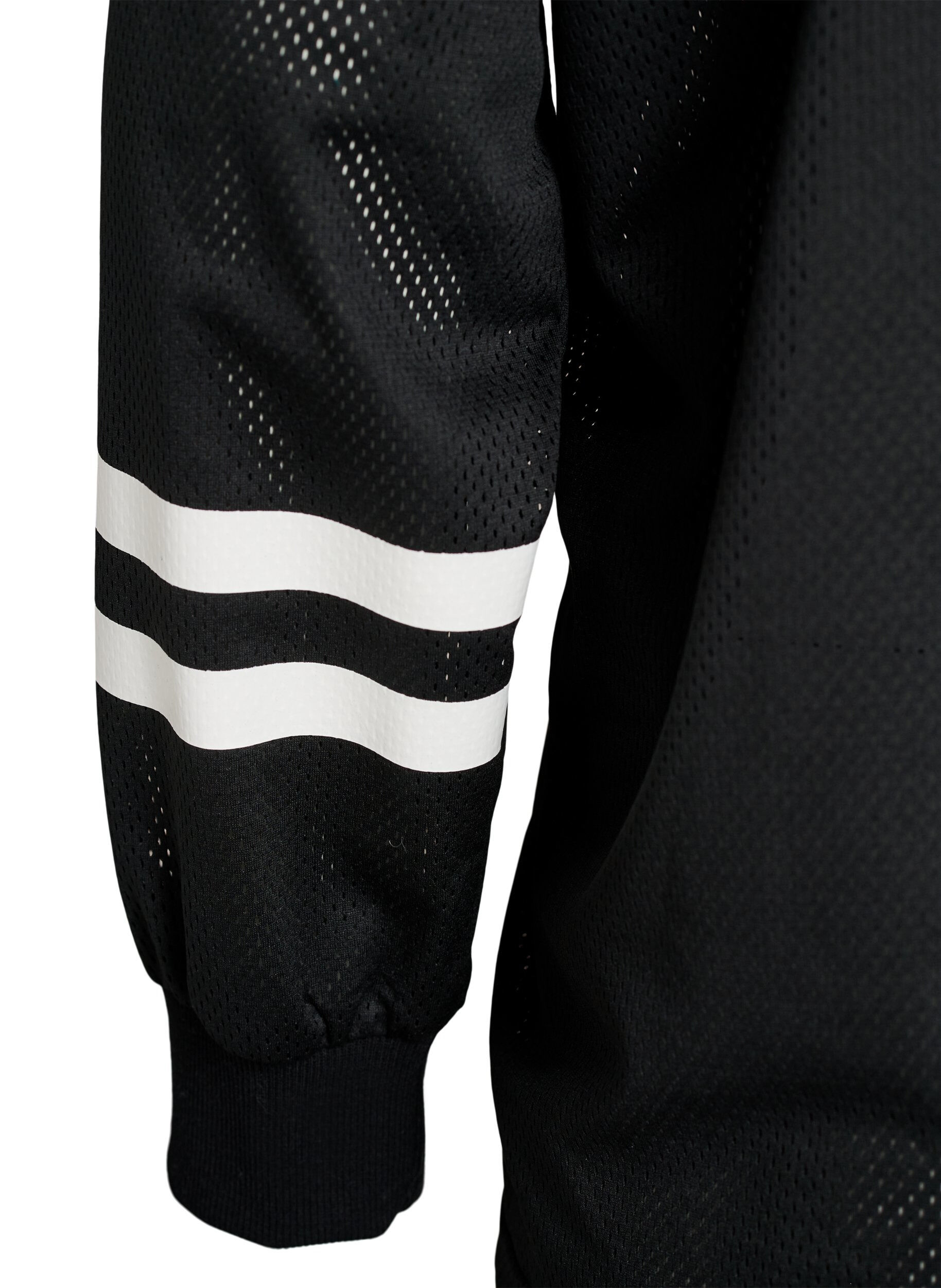 ZizziSporty mesh-top met tekstprint, Zwart, Packshot image number 3