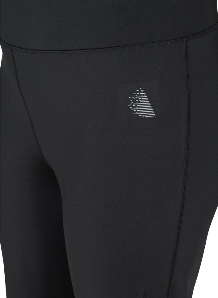 Flared Sportbroek, Black, Packshot