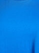 Basic katoenen T-shirt met ronde hals, Blauw, Packshot image number 2