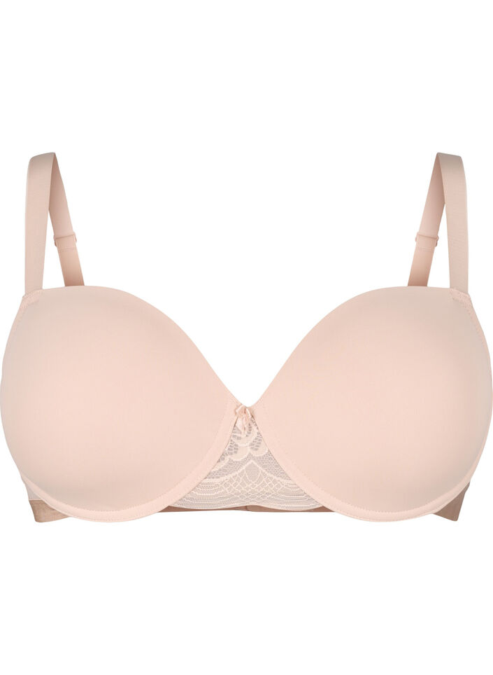 Soutien-gorge moul&eacute; avec r&eacute;sille, Beige, Packshot image number 0