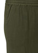 Los katoenen mousseline shorts met een hoge taille, Groen, Packshot image number 3