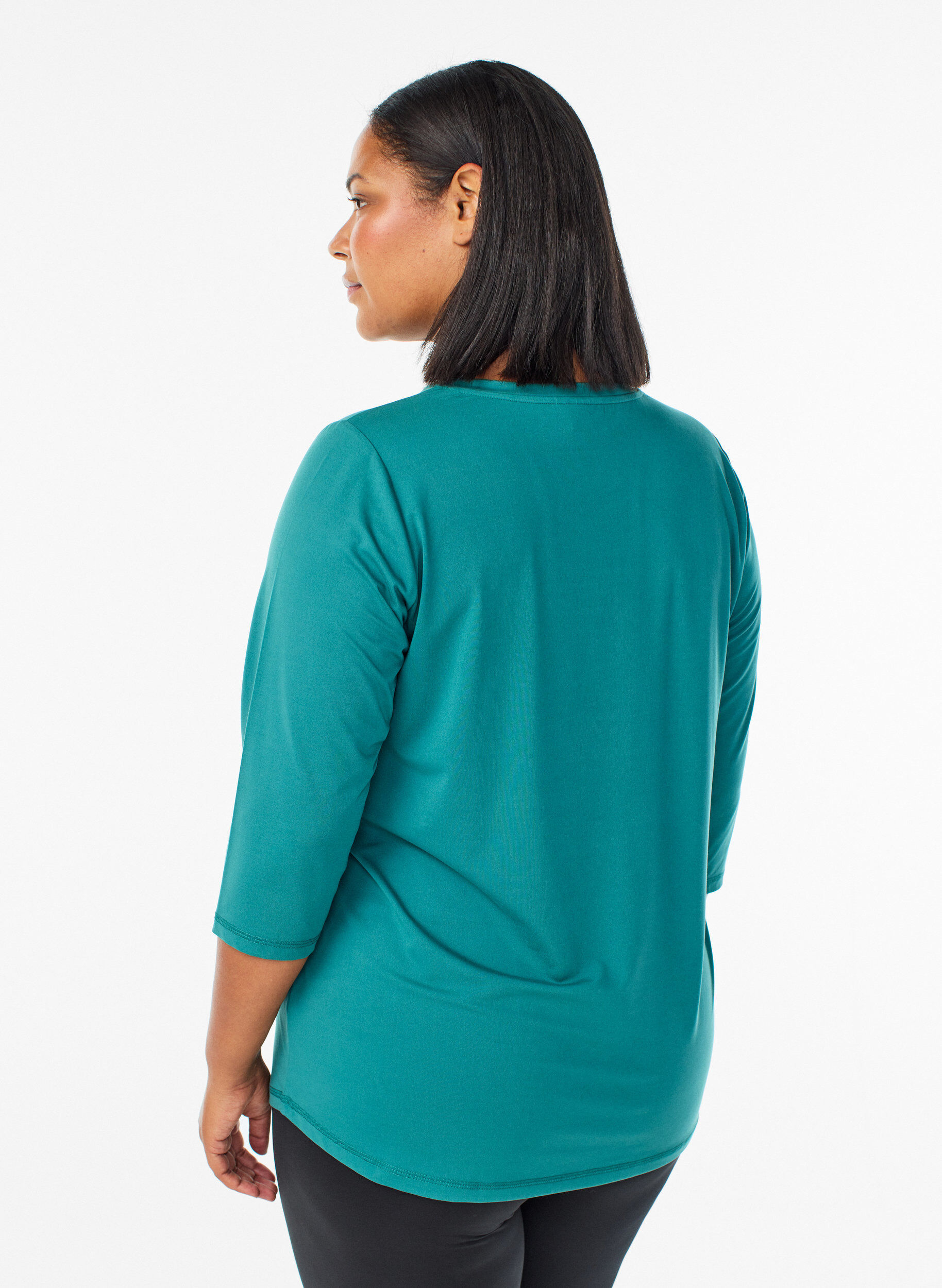 ZizziTraining blouse met 3/4 mouwen, Groen, Model image number 2