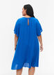 Jurk van viscose met korte mouwen, Victoria blue, Model image number 1