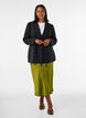 Satijnen midi rok, Groen, Model image number 0