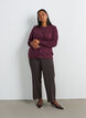 Cardigan met ronde knopen, Rood, Model image number 1