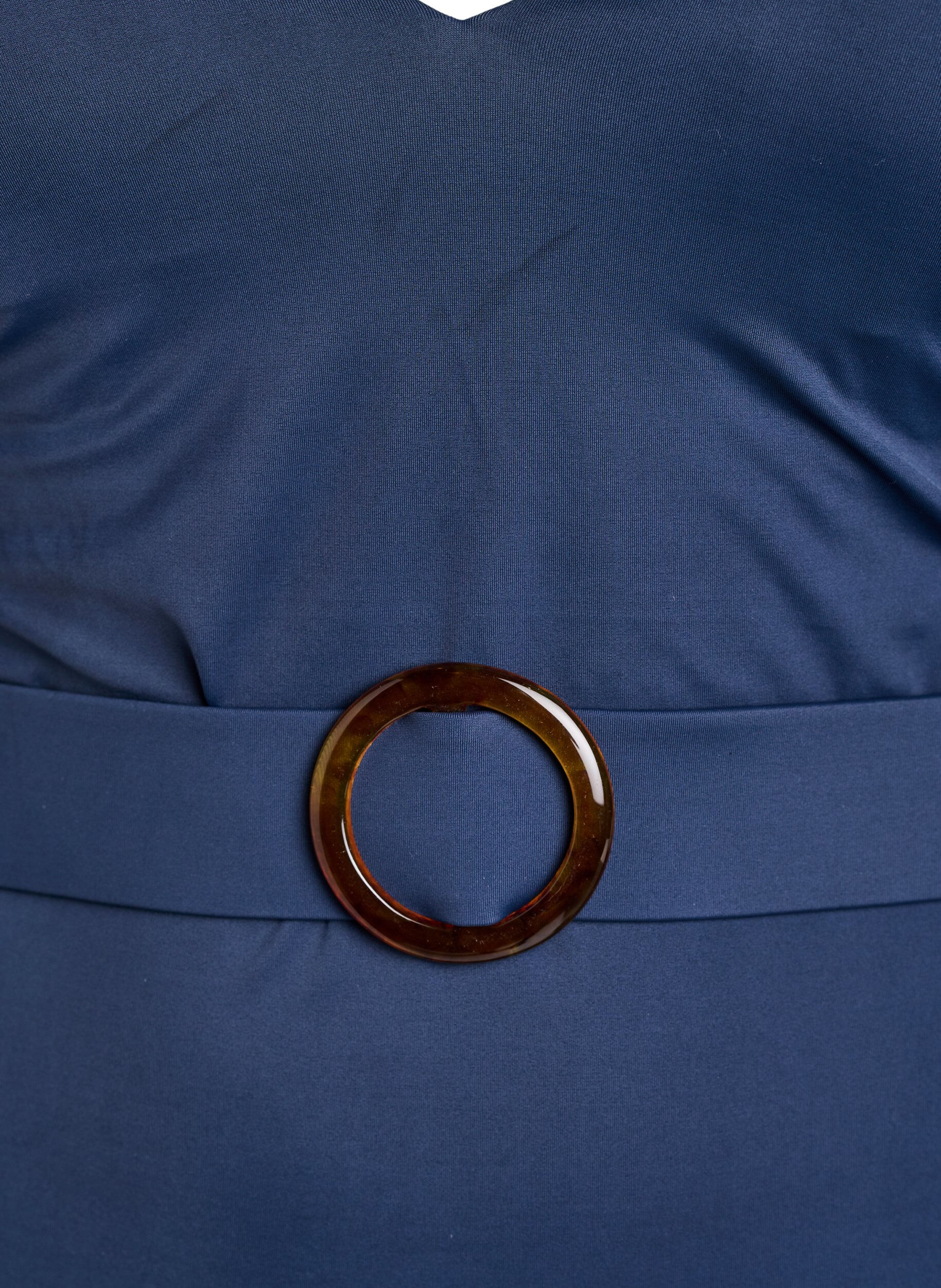 ZizziBadpak met V-hals en riem, Blauw, Packshot image number 2