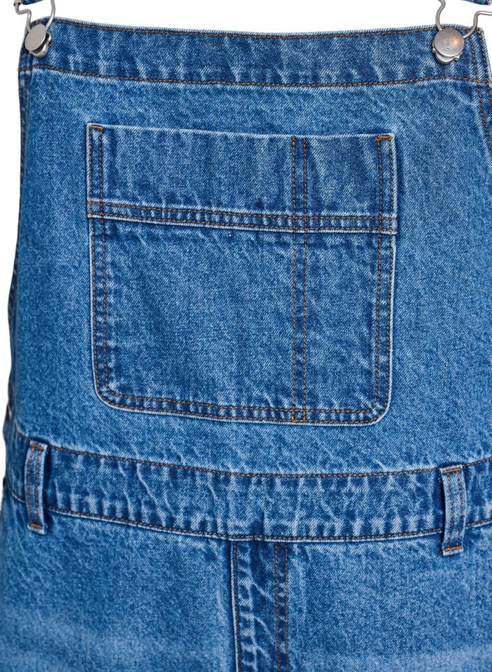 Denim overall met wijde pijpen, Blauw, Packshot image number 2