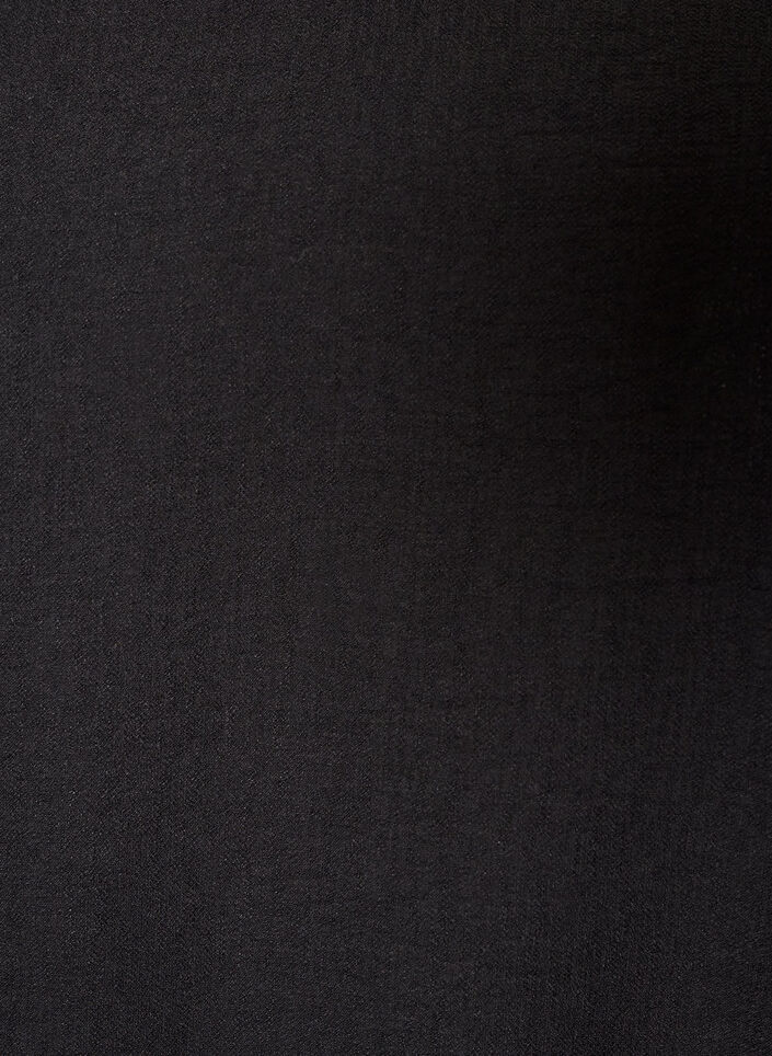 Viscose blouse met V-hals en ballonvormig silhouet, Zwart, Packshot image number 2