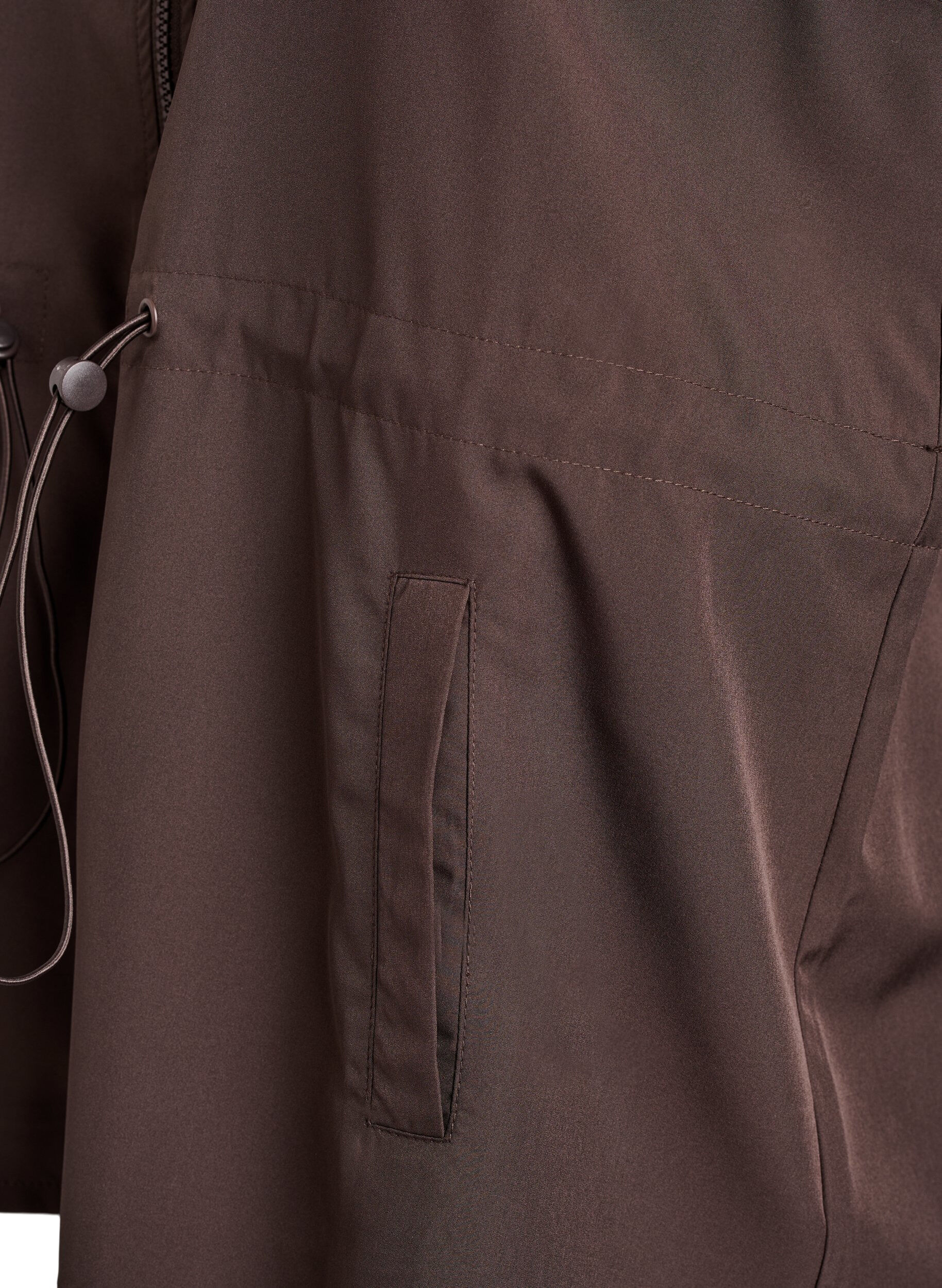 ZizziMouwloos vest met een elastische taille, Bruin, Packshot image number 3