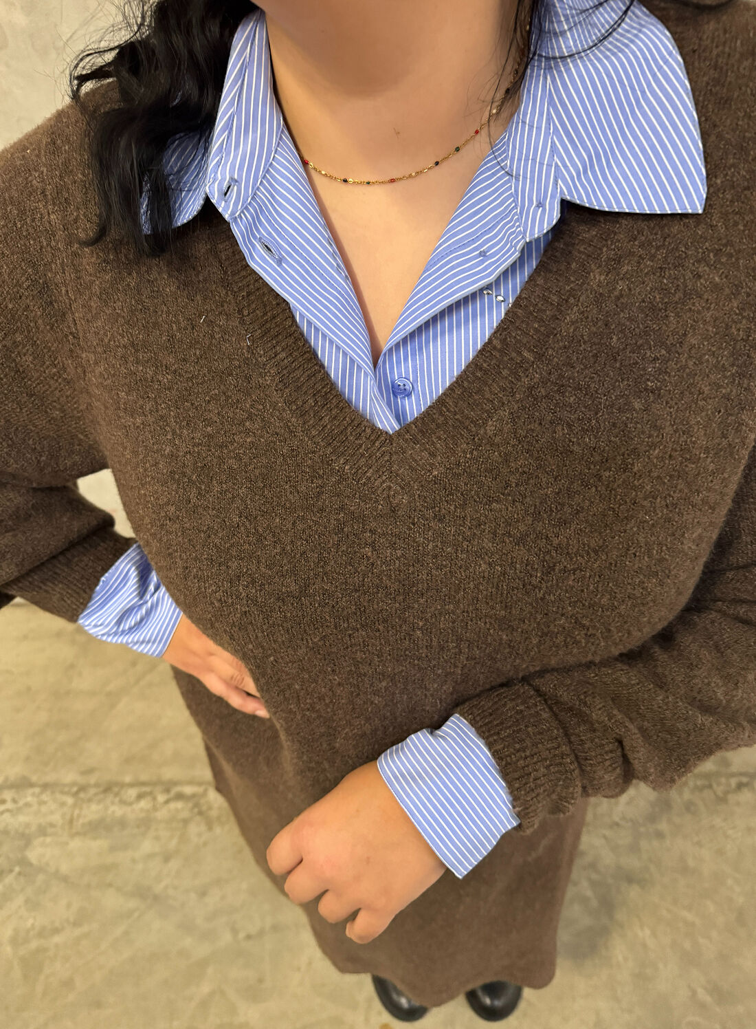 ZizziBruine en blauwe tinten, , Model