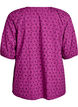 Blouse met geborduurd bloemenpatroon, Paars, Packshot image number 1