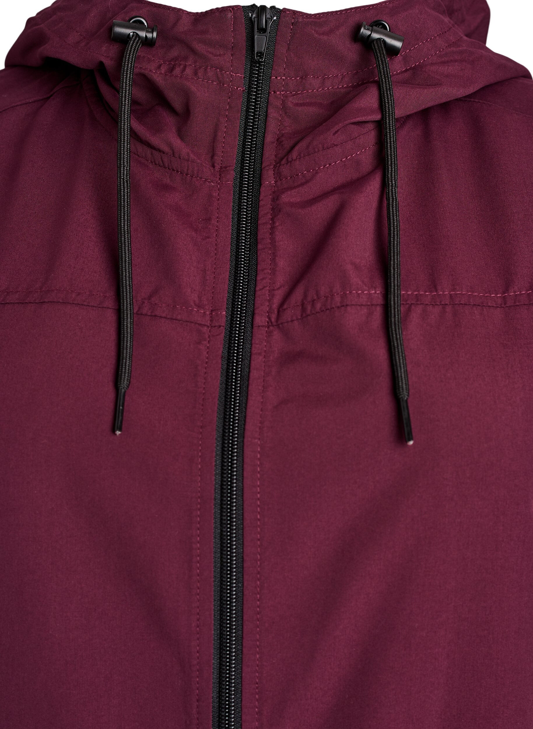 ZizziFLASH - Lichtgewicht parka met een capuchon, Rood, Packshot image number 2