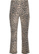Straight-fit jeans met zebraprint, Bruin, Packshot image number 1