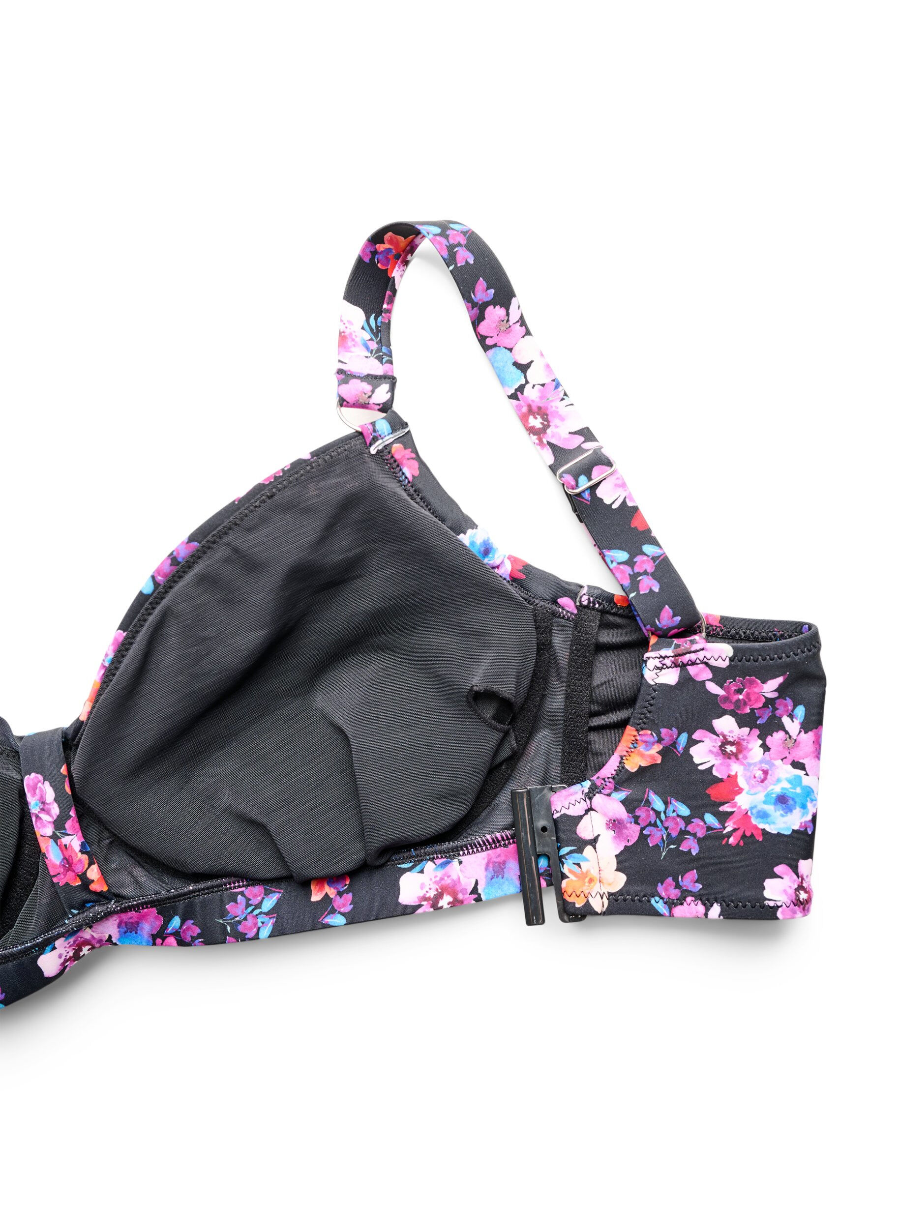 ZizziHaut de bikini avec armatures et imprim&eacute;, Violet, Packshot image number 3