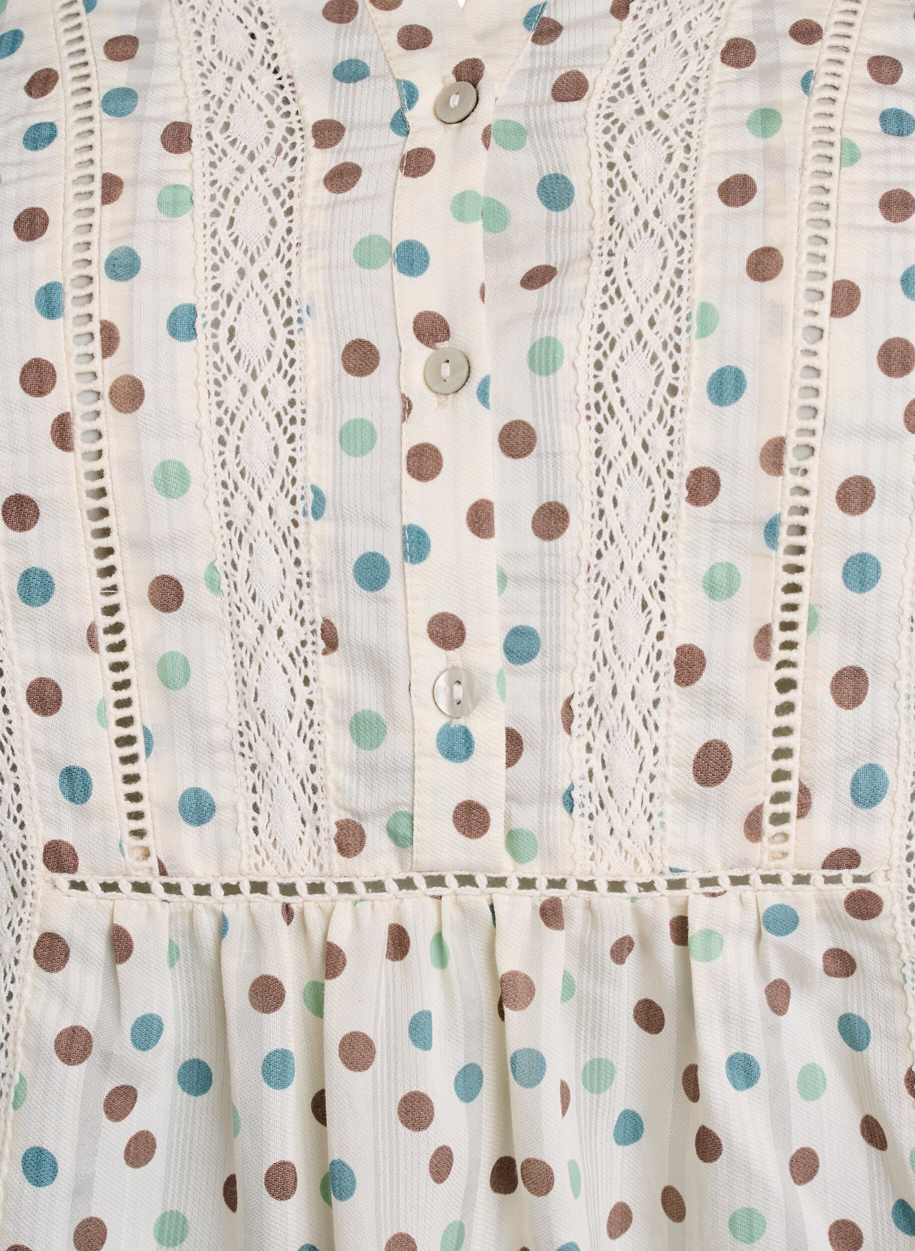 ZizziBlouse met print en 1/2 mouwen, Wit, Packshot image number 2