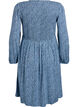 Jurk met een gesmokte top en fijn bloemetjespatroon, Blauw, Packshot image number 1
