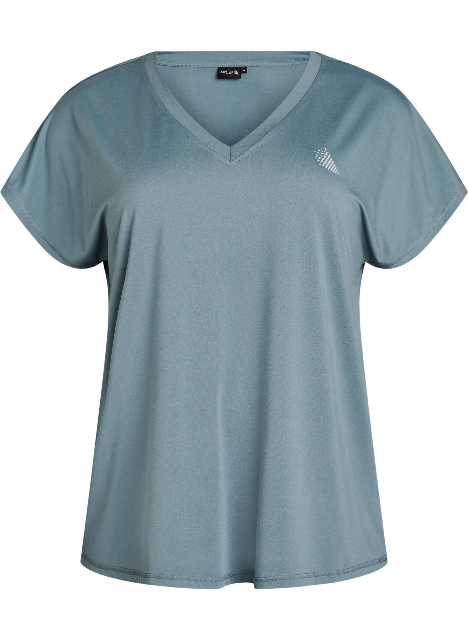 Losvallend trainings-T-shirt met V-hals