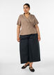 Wikkelshirt met striksluiting, Bruin, Model image number 1