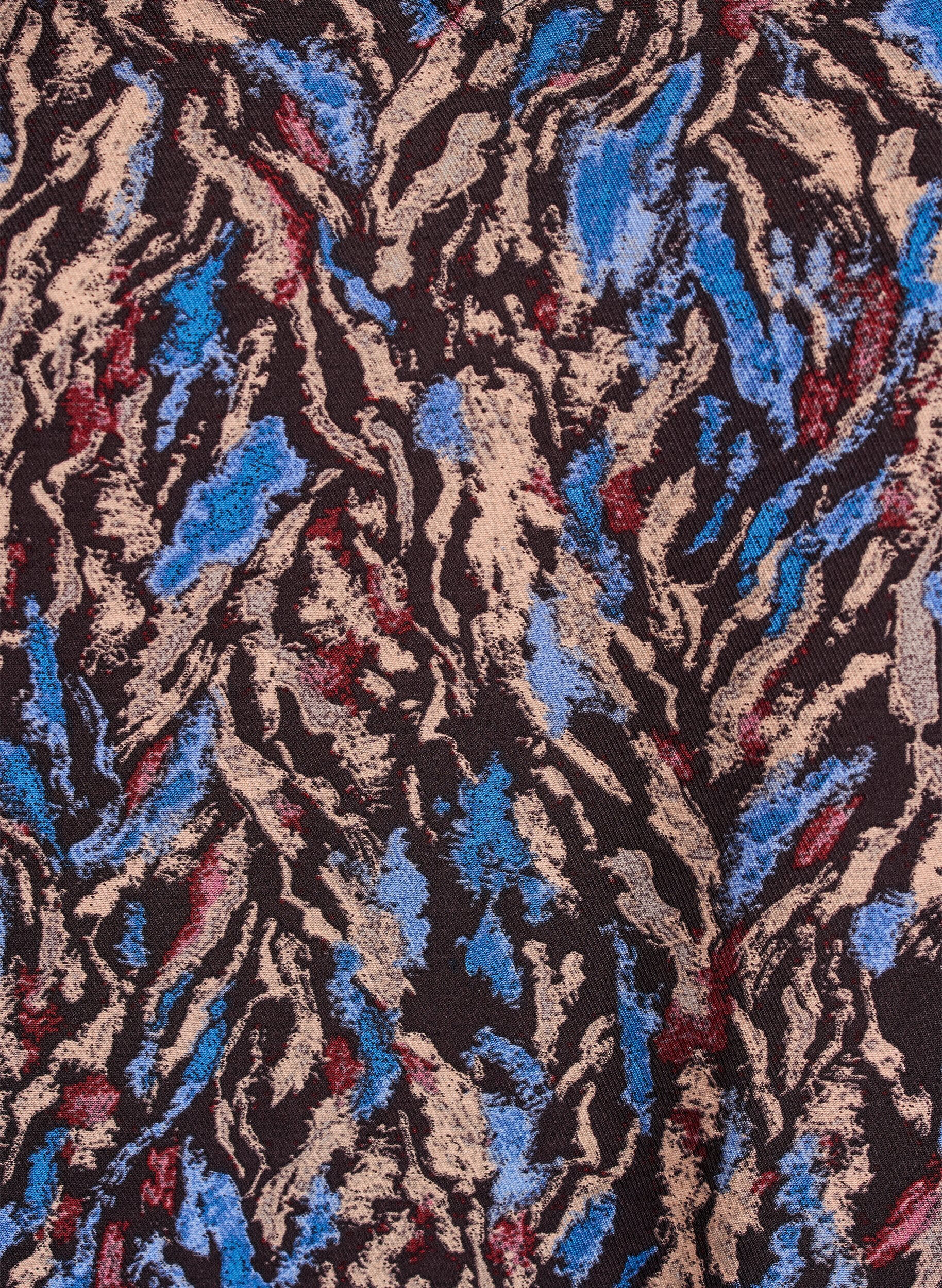 ZizziBlouse met V-hals en 3/4-mouwen, Blauw, Packshot image number 2