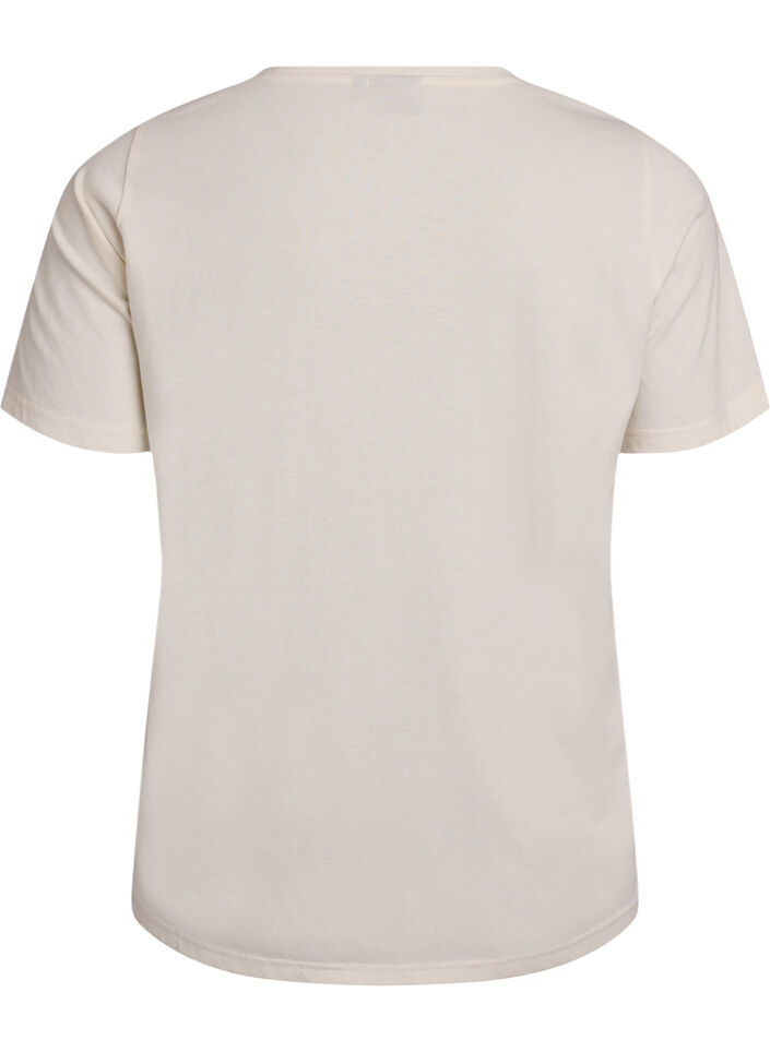 T-shirt met print, Wit, Packshot image number 1
