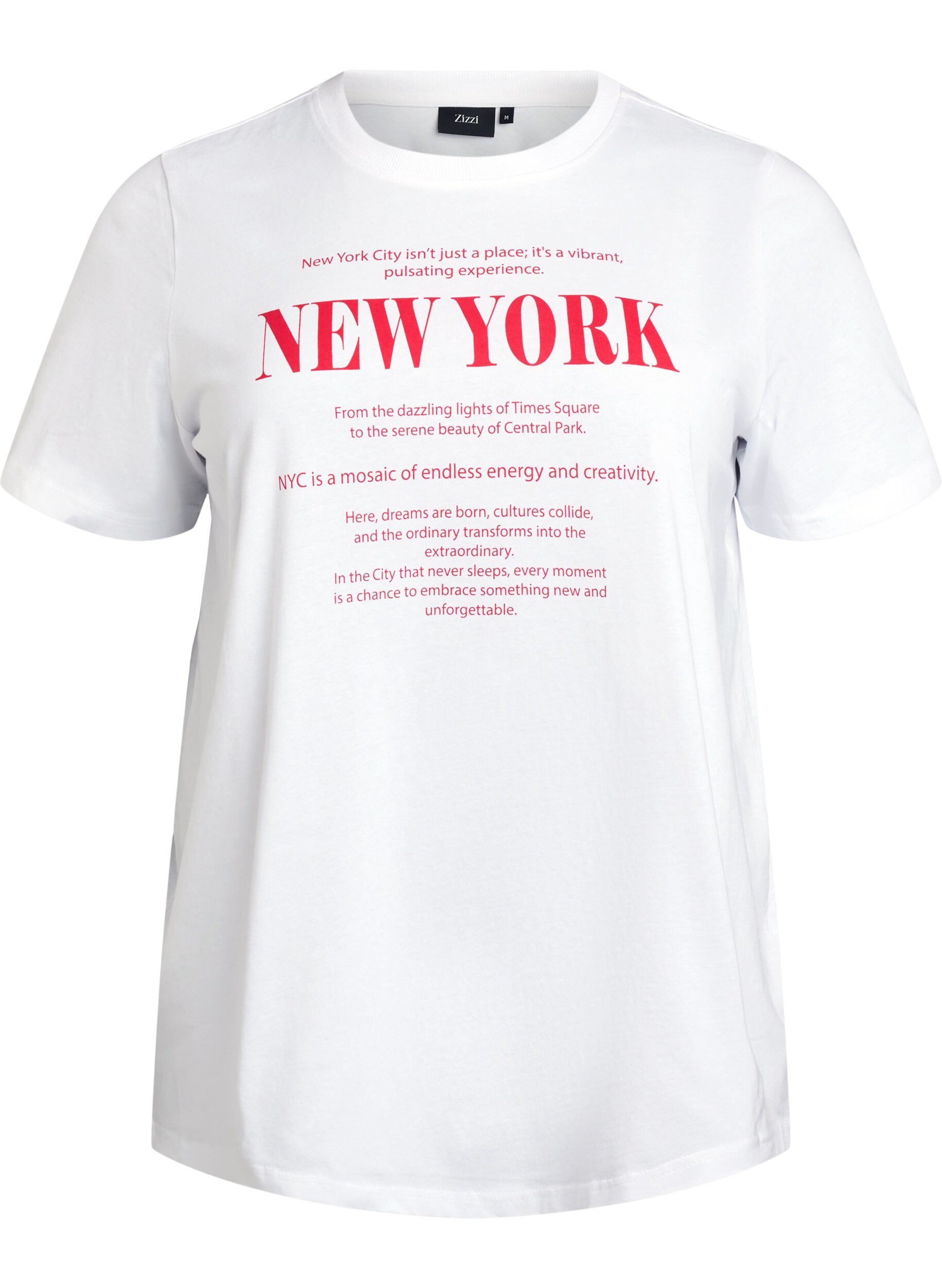 T-shirt met tekstprint en ronde hals