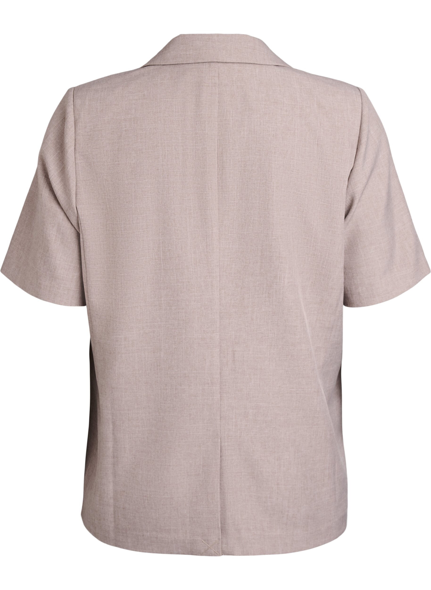 ZizziBlazer met korte mouwen en revers, Bruin, Packshot image number 1