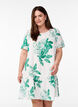 FLASH - Jurk van viscose met coupenaad, Groen, Model image number 0