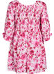 Robe smock&eacute;e &agrave; imprim&eacute; floral, Rose, Packshot image number 1
