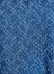 Korte denimjurk met textuurpatroon, Blauw, Packshot image number 2