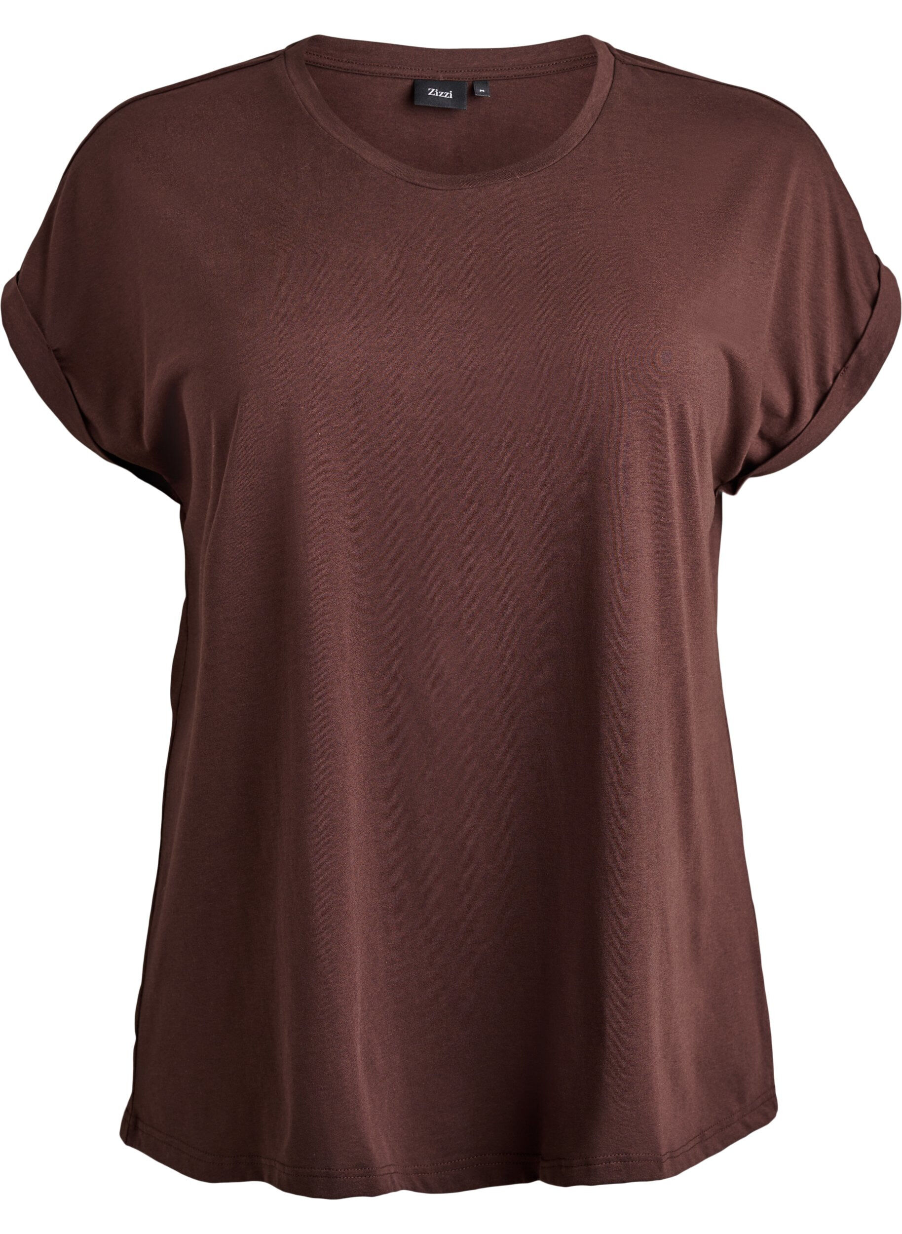 T-shirt met korte mouwen van katoenmix