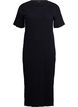 Maxi jurk in jersey met korte mouwen, Zwart, Packshot image number 0