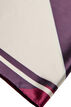 Vierkante sjaal met satijnlook en patroon, Paars, Packshot image number 1