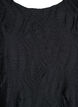 Blouse met textuur en 3/4 mouwen, Zwart, Packshot image number 2