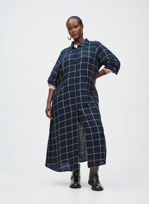 Midi-jurk met ruiten,  Midi-jurk met ruiten, , Model