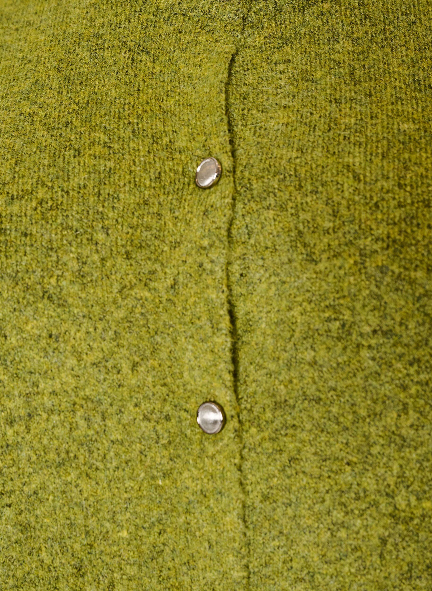 ZizziGebreid vest met korte mouwen, Groen, Packshot image number 2