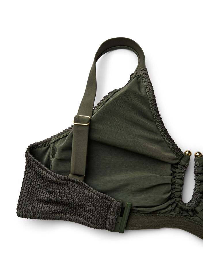Bikinitop met textuur en een elegant detail, Climbing Ivy, Packshot