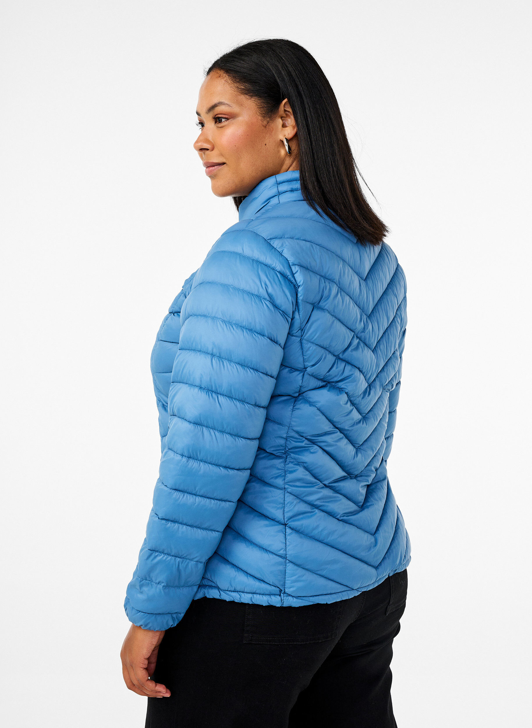 ZizziLichtgewicht jas met zakken, Blauw, Model image number 2