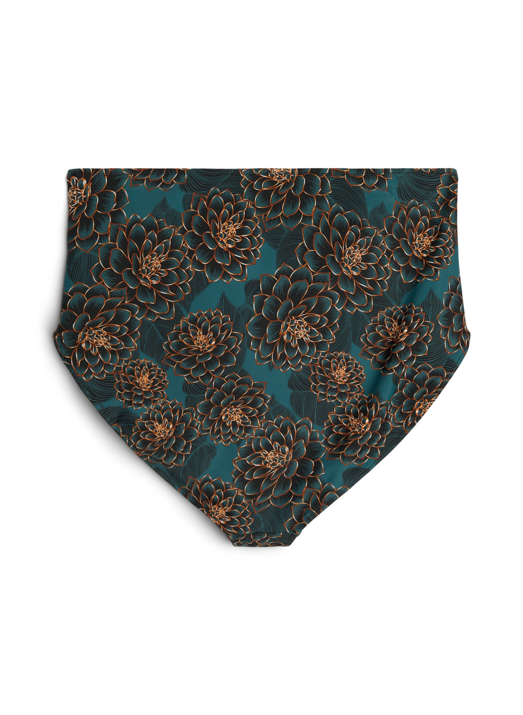 ZizziBikinibroekje met print en een hoge taille, Blauw, Packshot image number 1