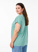 Los T-shirt met ronde hals, Blauw, Model image number 2