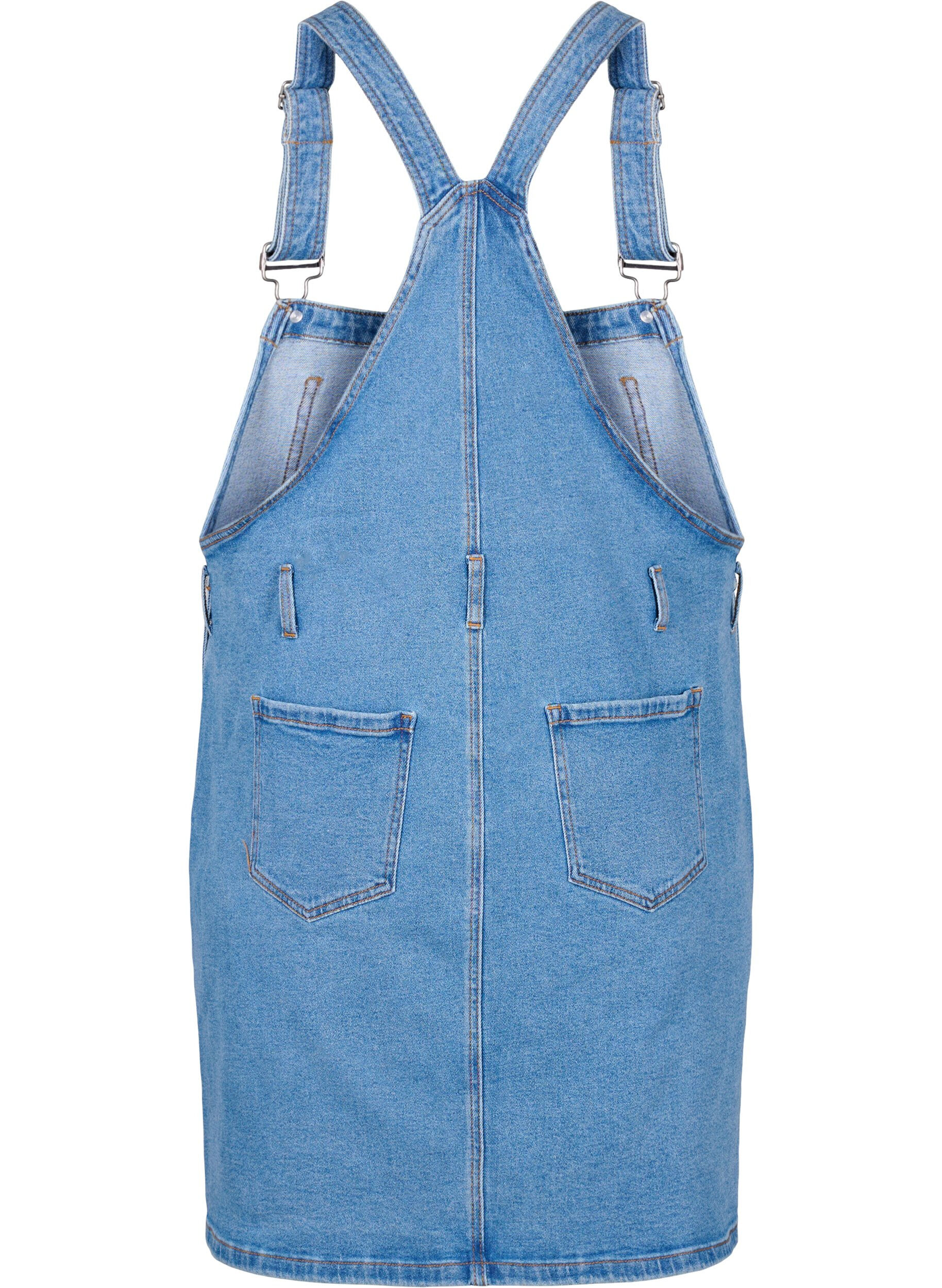 ZizziDenim overall jurk, Blauw, Packshot image number 1