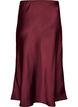 Satijnen midi rok, Rood, Packshot image number 1