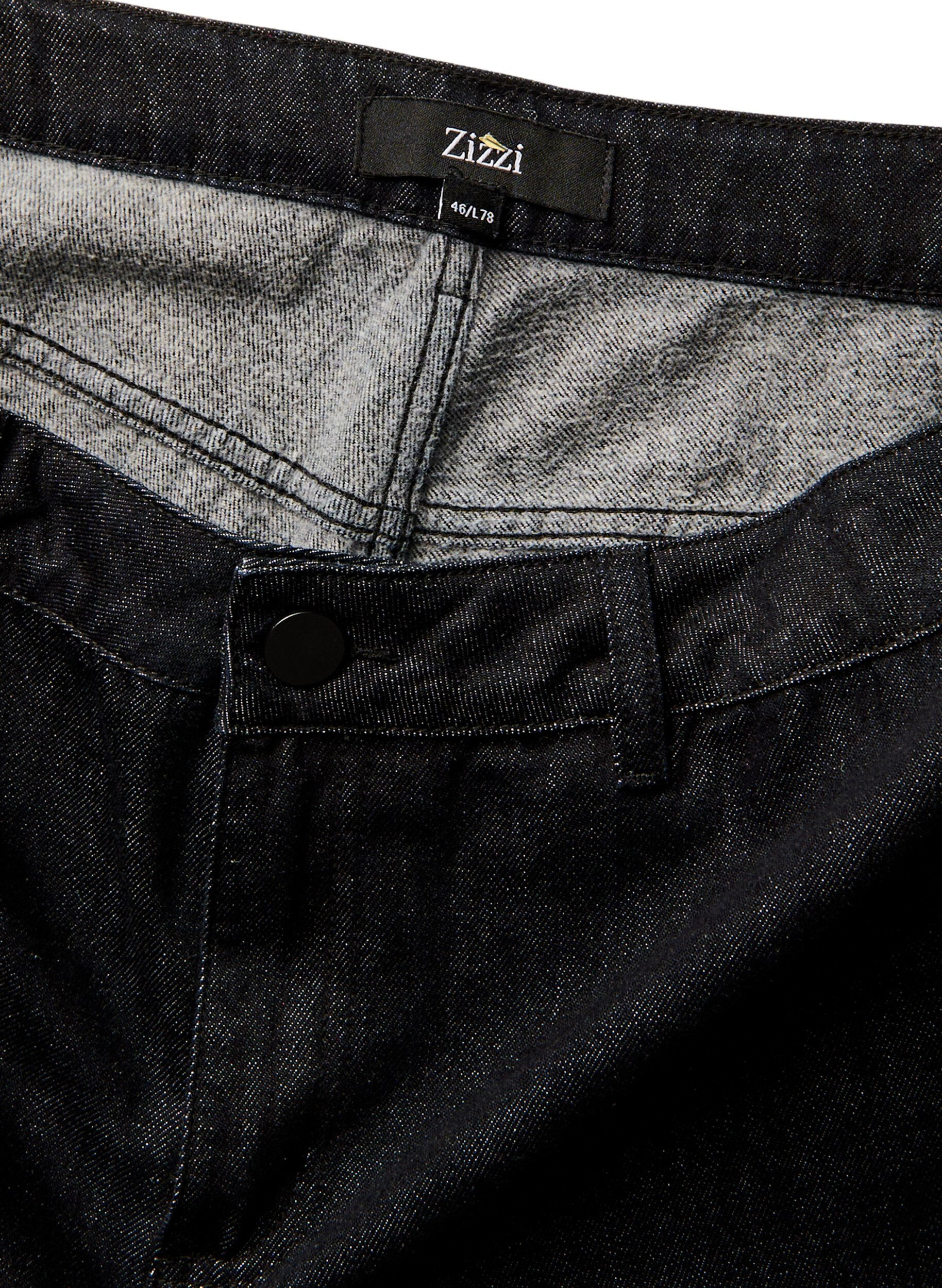 ZizziWide fit jeans met een zachte, geborstelde binnenkant, Zwart, Packshot image number 4