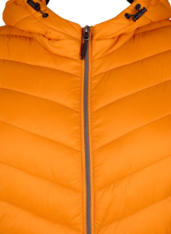 Lichtgewicht jas met capuchon, Oranje, Packshot image number 2