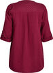 Katoenen mousseline tuniek met broderie anglaise, Donker Bordeaux, Packshot image number 1