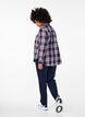 Straight fit broek met een hoge taille, Blauw, Model image number 1