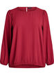 Blouse met glitter, Donker Bordeaux, Packshot image number 0