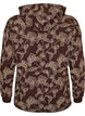 Hoodie met all-overprint, Bruin, Packshot image number 1